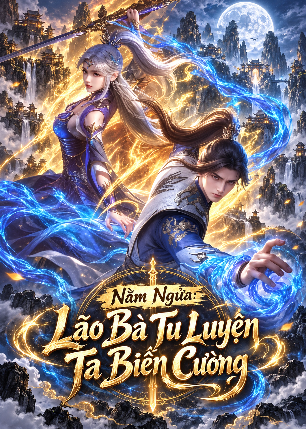 Nằm Ngửa: Lão Bà Tu Luyện Ta Biến Cường (Dịch)